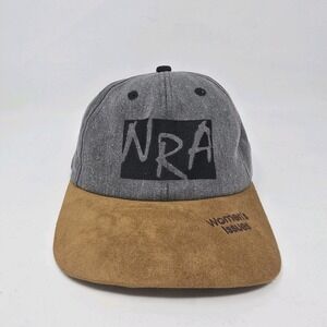NRA Women's Issue Gray Brown Adjustable Hat Vintage K-Products